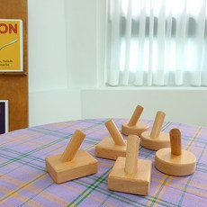 홈앤눅 우드 벽걸이 원목 후크 다용도 마스크걸이 붙이는 접착식 행거, 02. 네모난 피노키오