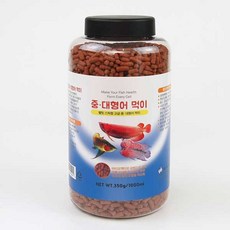 와이비 중대형사료 열대어사료 혈앵무 아로와나 1000ml, 1개