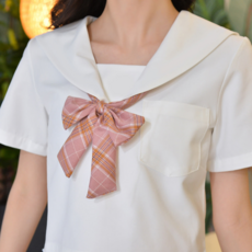 교복체크타이리본끈