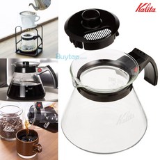 칼리타 내열유리 눈금 커피포트 핸드 드립서버 500ml, 1개