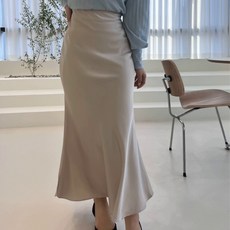 새틴롱스커트