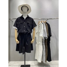 남성린넨반바지점프수트