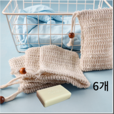 편안가온 풍성한 거품 순면 비누 거품망, 6개, 순면 6개 6개, 순면 6개