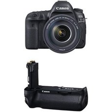 캐논 EOS 5D Mark IV 풀프레임 디지털 SLR 카메라 EF 24105mm f4L is II USM 렌즈 키트 블랙, 24-105mm_Battery Grip Bundle, 1개