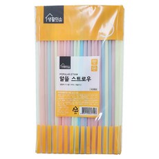 생활미소 알뜰 스트로우, 100개입, 1개