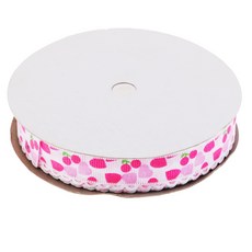 Grosgrain 리본 DIY Hairbow 선물 포장, 설명, 로즈 레드, 1개