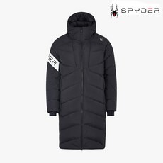 [스파이더] 23FW 매장판 남녀공용 패딩 슬리브 로고 롱 다운 자켓 SPIWCNDJ211