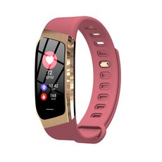 E18 스마트 컬러 스크린 손목시계 GPS 궤적 연속 측정 운동 방수계 1개 발송, 핑크색