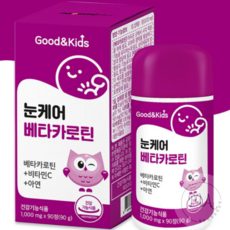 굿앤키즈 눈케어베타카로틴 90정 비타민C 아연, 1개