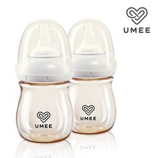 유미 [100만개돌파][유미] 160ml젖병 트윈팩(젖꼭지포함) PPSU 배앓이방지 신생아젖병, 단품없음