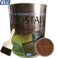 KCC 프로스테인 네오 0.9L 오일스테인 우드스테인 목재보호 발수 방충, 월넛2, 900ml, 1개