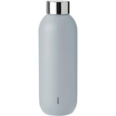 Stelton 쥬스냉각기 기계 주스 냉각기 스텔튼 키프 쿨 보온병 이중 벽 단열 용기 물 뜨겁고 차가운 음료 커피 차 0.6리터 구름이 많은 모던 디자인 보온 머그잔 14584, 7.5 cm_Cloudy