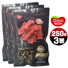  코스트코 우육포 홍두깨살 저스트 소고기 육포 화이트페퍼 쇠고기 250g 3팩 안주 간식 추천 BEEF KERKY, 3개 