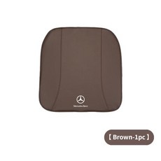 자동차 가죽 부스터 시트 메모리 폼 쿠션 커버 패드 벤츠 C180 C300 W124 W176 GLC CLE CLA AMG용, 1개, 02 brown-1PCS