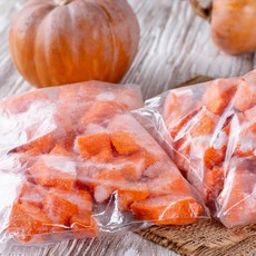 국산 냉동 늙은호박 손질 호박 1kg, 없음, 1개