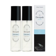 딥쉬 니치 퍼퓸 섬유향수 100ml, 퓨어코튼, 2개