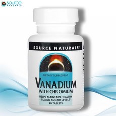 소스내추럴스 크롬 크로뮴 바나듐 바나디움 90캡슐 Vanadium, 90정, 1개