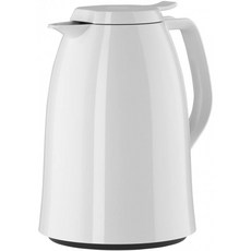 [영국직배송] Emsa Pichet Isotherme 1L Fermeture Quick Press 100% Herminsontique Blanc Brillant Mambo 517004, 단일옵션, 1