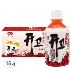 터보마켓 중국식품 카이웨이 산사맛 음료수 중국 음료 간식 식품, 15개, 280ml