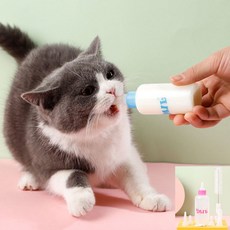 애완동물 젖병 세트 강아지 고양이 반려동물 60ml, 60ml 색상 랜덤, 상세페이지 참조, 1개