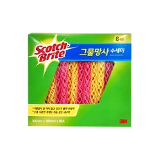 스카치브라이트 그물망사 수세미 MN-900, 8개, 2개