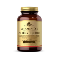Solgar 솔가 비타민D3 10000IU 120정 콜레칼시페롤 Vitamin D3 Cholecalciferol 아이허브 비타민D, 1개