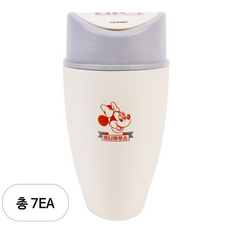 릴팡 미키 레트로 공간효율 슬림 탁상 휴지통, 미니 마우스, 7세트