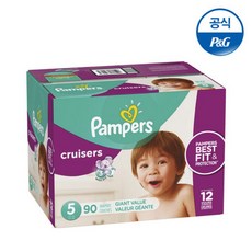 팸퍼스 크루저 기저귀 5단계 밴드형 90매