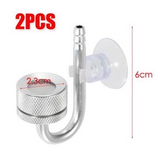 수족관 CO2 레귤레이터 트리플 필터 요소 스테인레스 스틸 밸브 압력 조절 DIY, 2개