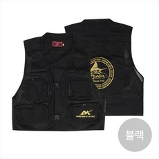 심쿵낚시- 더블킬 여름용 메쉬 조끼 블랙 XXXL 낚시조끼 등산