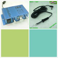 리시버 TL-A6특 힘 A6스몰파워앰프 12V앰프 차량용 파워엠프 컴퓨터 MP3확대기, T02-파워엠프+DC선