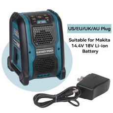 마키타 리튬 이온 배터리 무선 블루투스 스피커 MP3 플레이어 확성기 앰프 14.4V 18V 15W, 01 AU Plug For Makita