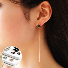 말라카이트원석귀걸이