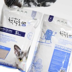 고양이 모래 라벤더 5L 벤토나이트 화장실 위생용품 응고형 고흡수