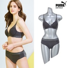 푸마바디웨어 [푸마] 여성 스테디셀러 2차 브라팬티 2종 다크그레이