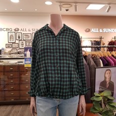 BCBG [올앤선드리] 라네CHECK BL_A1W9B402