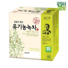 쌍계명차 김동곤명인 유기농녹차 40티백, 본상품선택, 1.2g, 1개