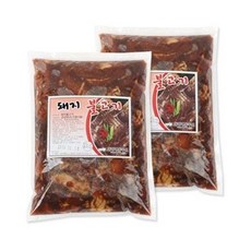 국내산 돼지불고기 1kg 2개양념불고기 돼지고기 양념육
