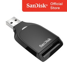 샌디스크 SD카드 전용 리더기 SDDR-C531, 블랙
