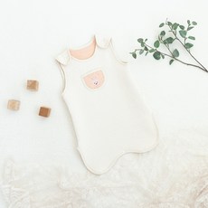 마롤로뜨 아기 수면조끼 자수 3중 거즈 면 아기 실내복 간절기 유아 신생아 잠옷