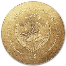 2022(생산 연도) 1/2 gr 팔라우 골드 축구공 공식 법정화폐 브릴리언트 미유통 (BU - 캡슐) 민트 스테이, 단일옵션