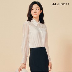 JJ지고트 벌룬 슬리브 오간자 블라우스 GP2A0BL231