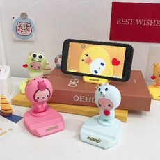 침대핸드폰거치대 휴대폰 자바라 아이패드 큐티 폰 패드 플레이트 생방송 서포트 범용침대, 09 하트형 분말토끼