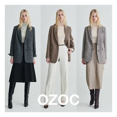 [오조크(OZOC)] (오조크) 23FW 울 블렌디드 체크 자켓 1종