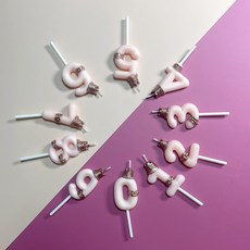 생일 숫자초 파티 기념일 케이크초 귀여운 특이한 예쁜 용품, 1세트, 15g, 공주