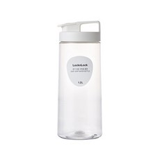 락앤락 홈이있어 잡기쉬운 식탁용물병 1.2L - 냉장고물통 1L 투명플라스틱물병 타파손잡이 가정용.업소용추천, 화이트, 1개