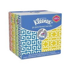 킴벌리클락 크리넥스 3겹 포켓팩 페이셜 티슈 8카운트, Assorted Colors, 1개