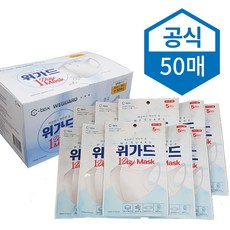 위가드 원데이 중대형 귀가편한 국내산 덴탈마스크 50매, 1개