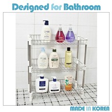 건강드림_스텐 사각욕실선반 3단 다옹도 수납 화장실 용품 다용도 선반대 미니_rjsrkdemf, 옵션선택사항없음, 건강드-림-상품*
