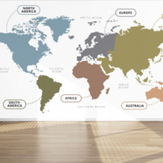 세계지도아트월